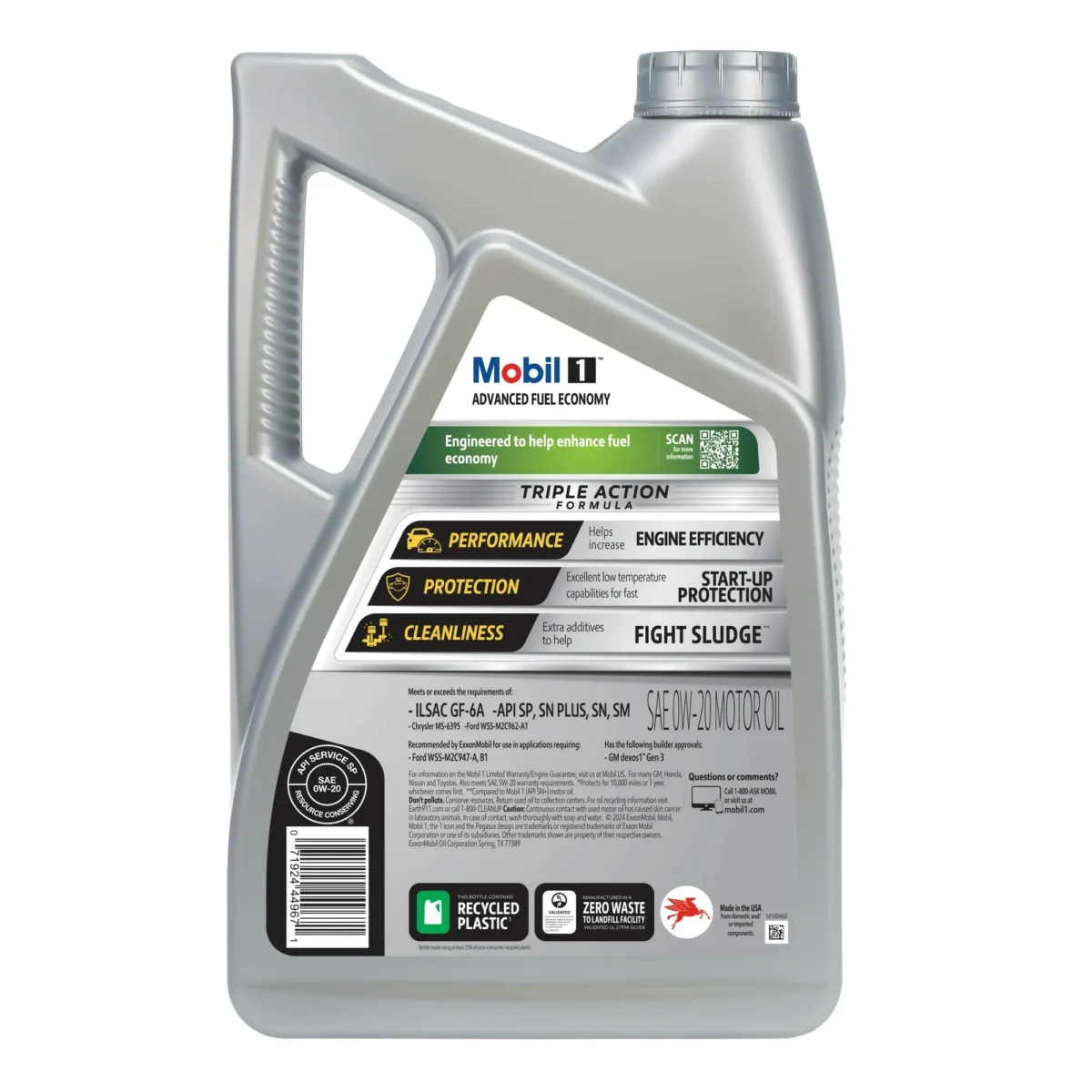 Mobil 1 0W-20 Advance Fuel Economy Motor Oil